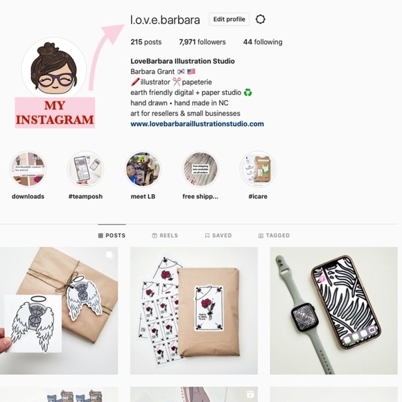 LB063 NOTE CARDS or HANG TAGS Custom Poshmark Shipping Supplies POSH LOVE - Picture 3 of 6